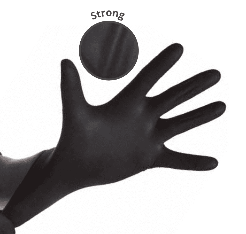 NORTHSHIELD NITRIL BLACK STRONG Handschuhe